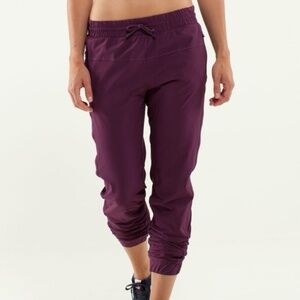 Lululemon Track To Reality Plum Pants